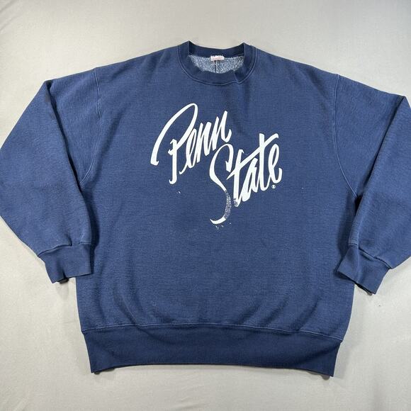 Vintage Penn State Crewneck Large Made In USA - Picture 1 of 9